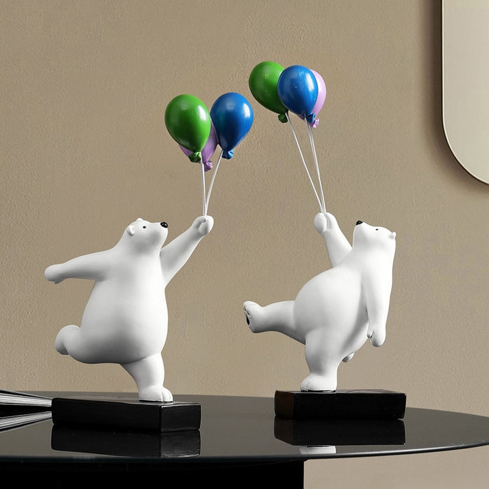 Creative Balloon Bear Figurine Home Office Decor
