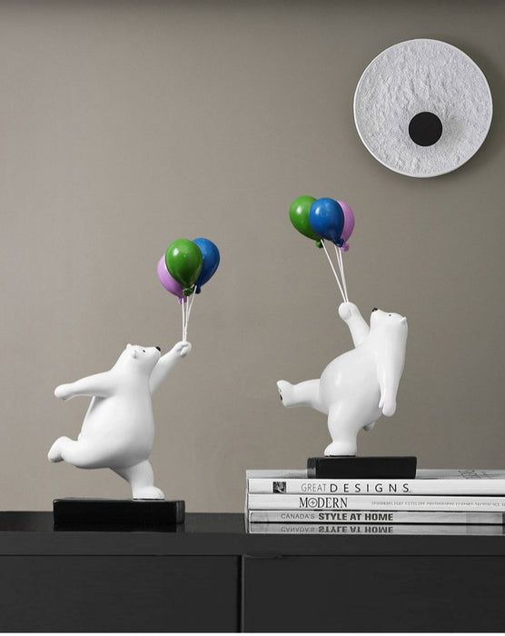 Creative Balloon Bear Figurine Home Office Decor