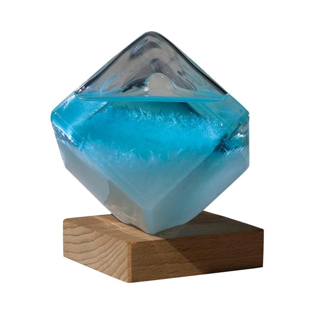 Water Cube Glass Home Office Decor