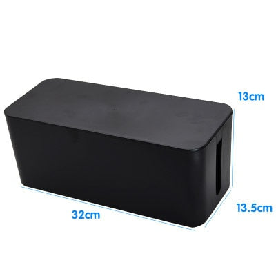 Plastic Cable Storage Box Home Office Decor