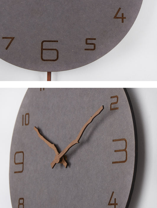 Pendulum Wood Deer Wall Clock