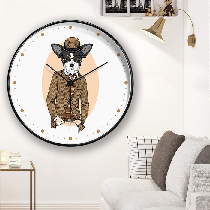 Cute Deer And Animals Wall Clock