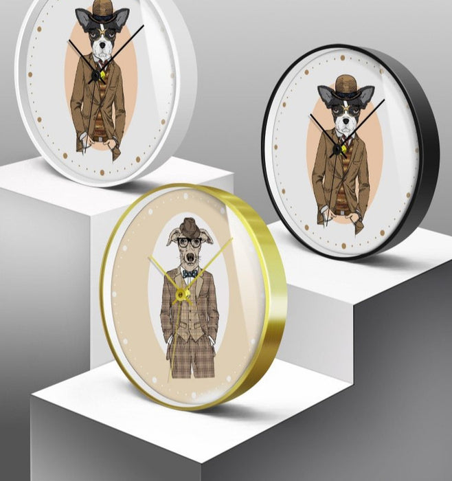 Cute Deer And Animals Wall Clock