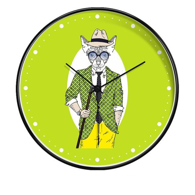 Cute Deer And Animals Wall Clock