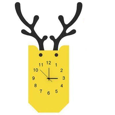 Deer Animal Design Colorful Wall Clock