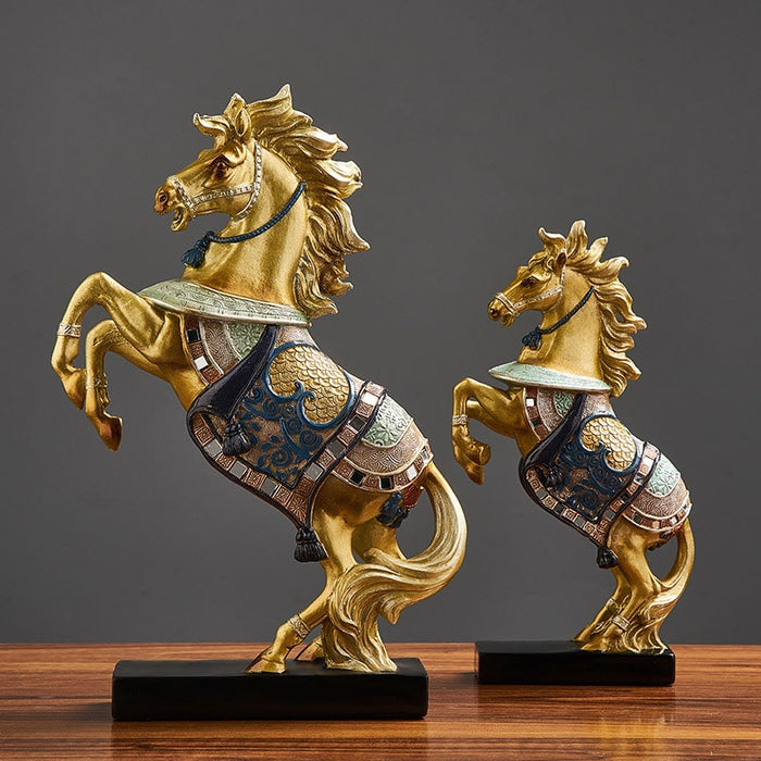 Resin Horse Art Statue Home Office Decor