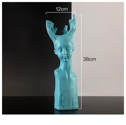 Reading Girl Resin Ornament Home Office Decor