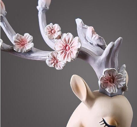 Decorative Resin Deer Statue Home Office Decor