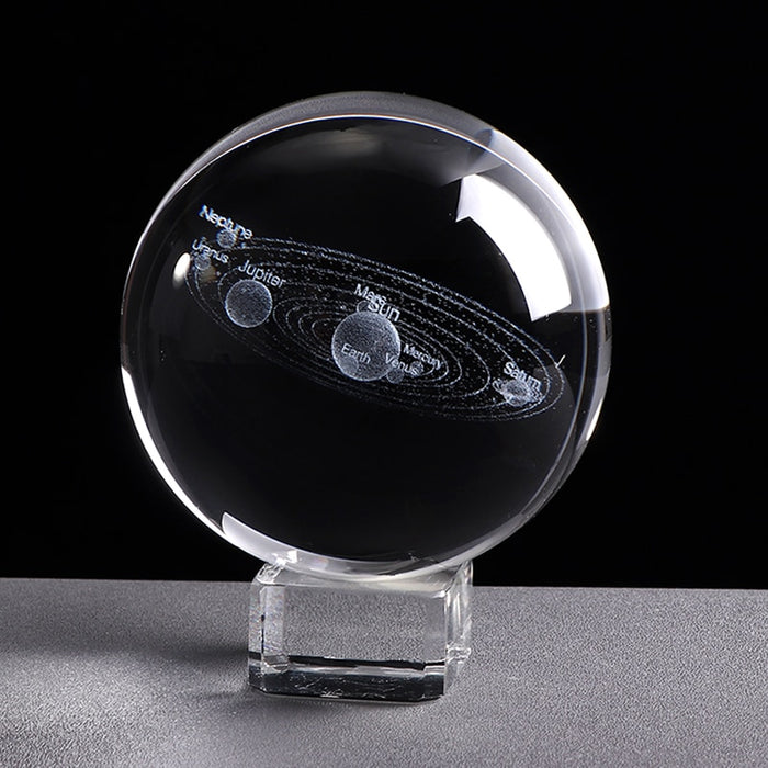Laser Engraved Solar System Miniature Home Office Decor