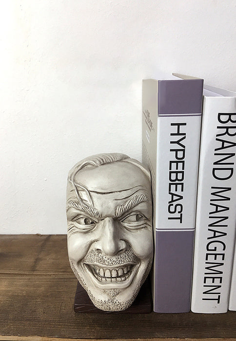 Scary Characters Face Bookend Home Office Decor