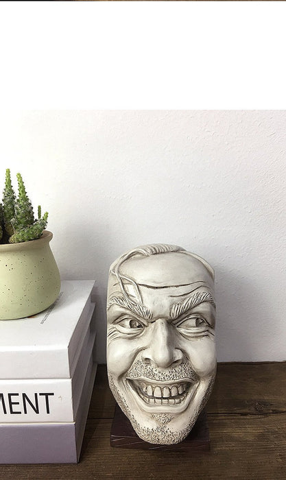 Scary Characters Face Bookend Home Office Decor