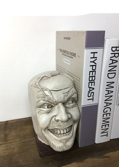 Scary Characters Face Bookend Home Office Decor