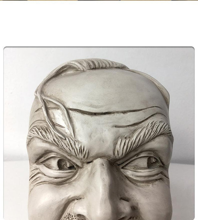 Scary Characters Face Bookend Home Office Decor