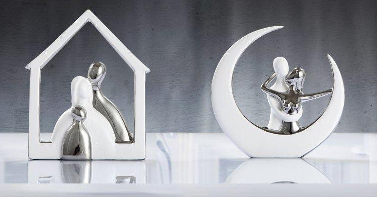 Ceramic Couple Figurine Home Office Decor