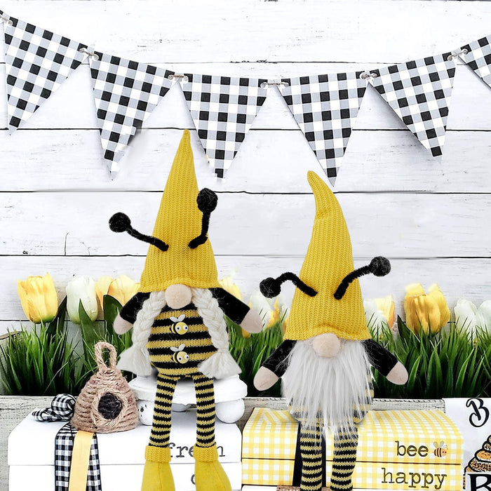 Honey Bee Striped Doll Home Office Decor
