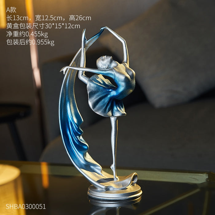 Resin Dancer Miniature Home Office Decor