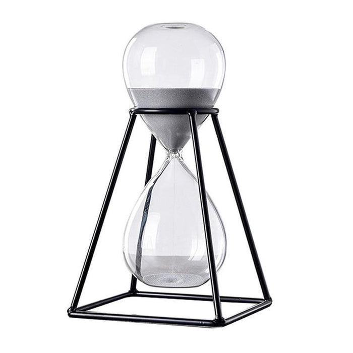 Borosilicate Metal Frame Hourglass 30mins Home Office Decor