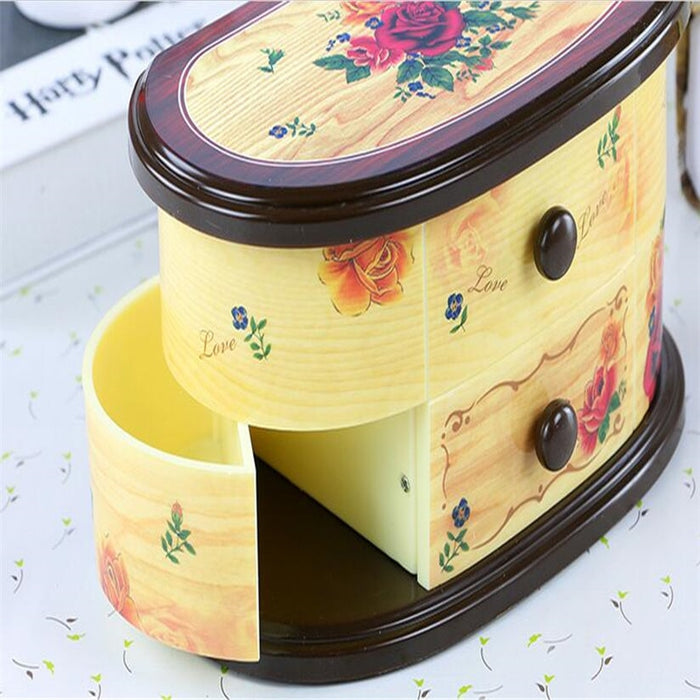 Beautiful Yellow Ballet Dancer Music Jewelry Box Organizer