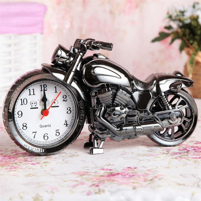 Vintage Motorcycle Quartz Table Clock