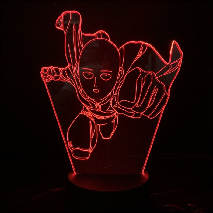 Anime Character Saitama of One Punch Man Desk Light Home Decor